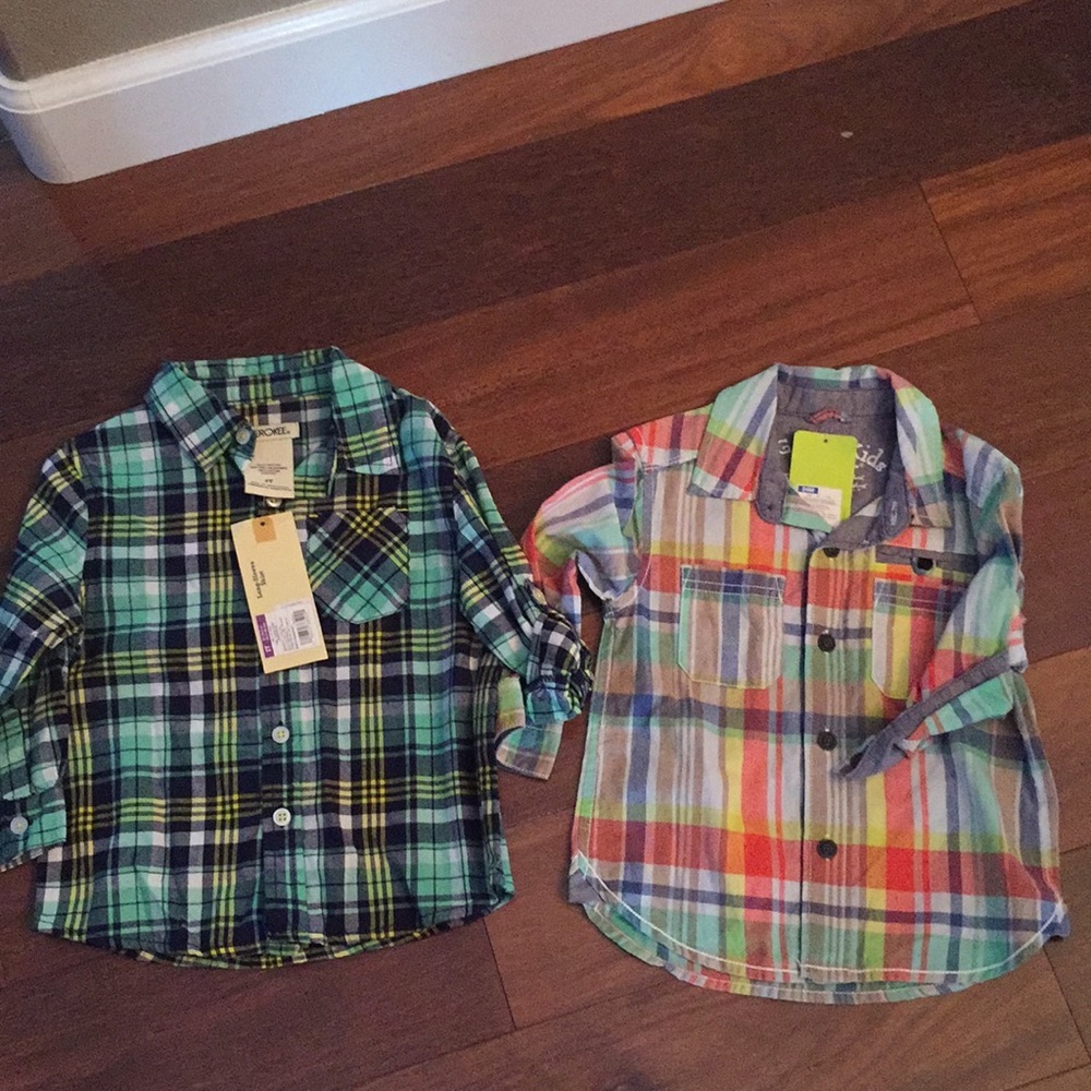 Boys shirts nwt size 24 mins/2t